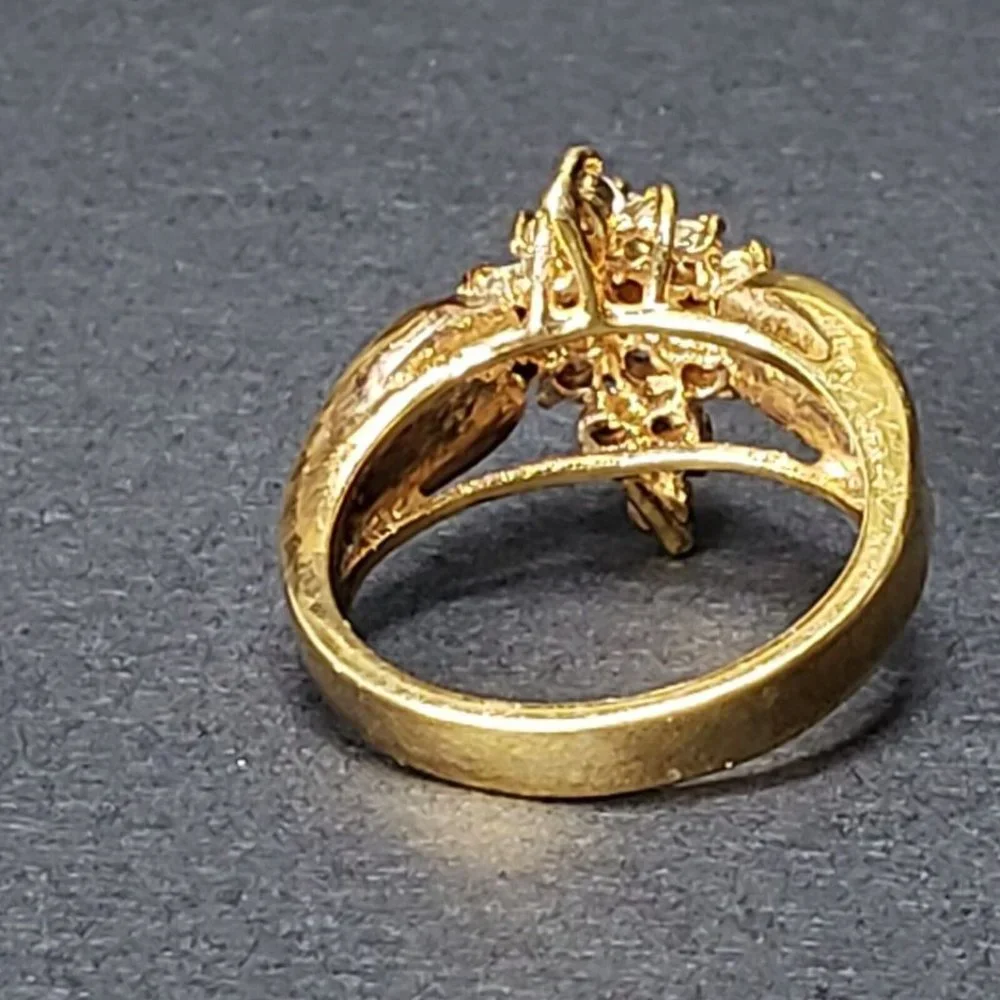 Vintage Ladies Cocktail Ring Size 8 - Picture 3 of 5